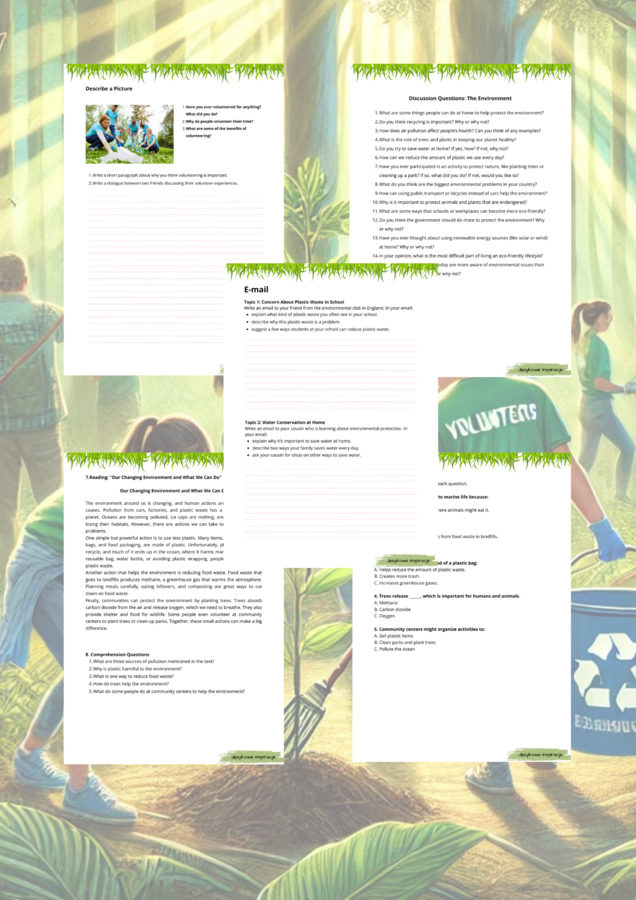 The Environment_E8 Karty Pracy