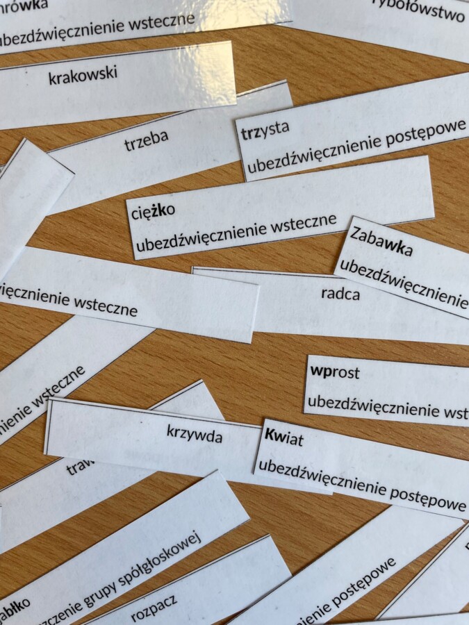 Fiszki - zjawiska fonetyczne