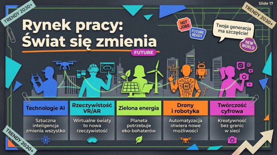Ósmoklasista. Plan na przyszłość – wybór szkoły, rekrutacja i spokojna głowa przed egzaminem (gazetka / prezentacja)