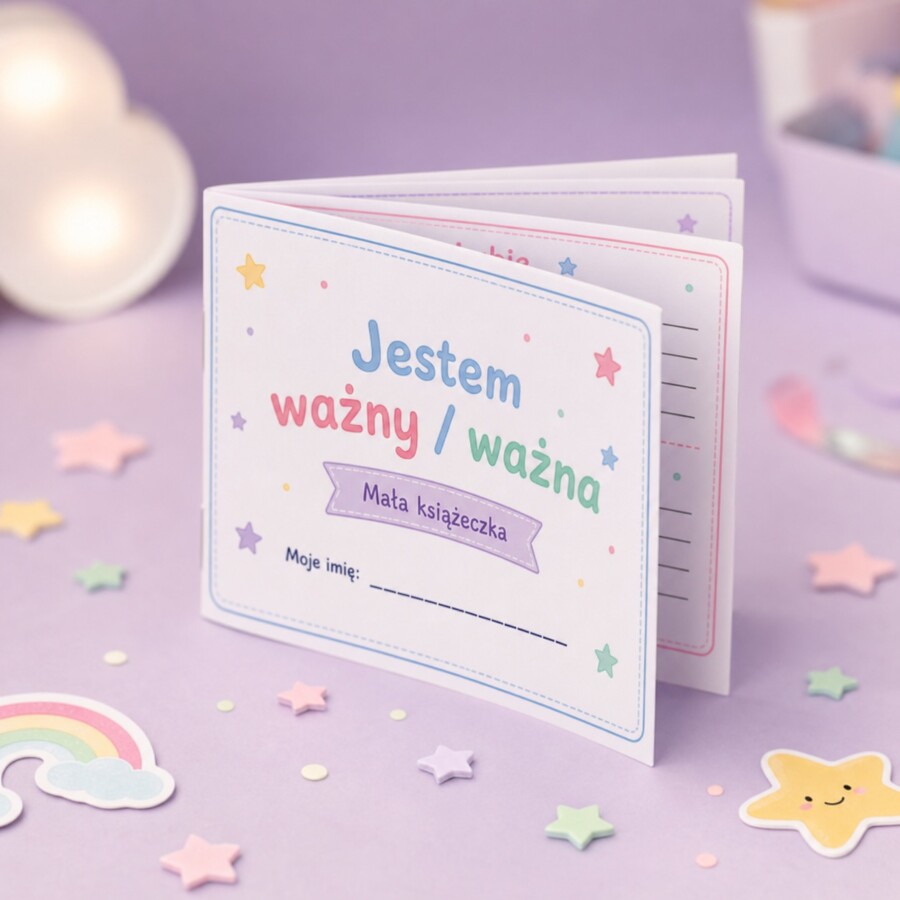 Mała książeczka. Jestem ważny / ważna.