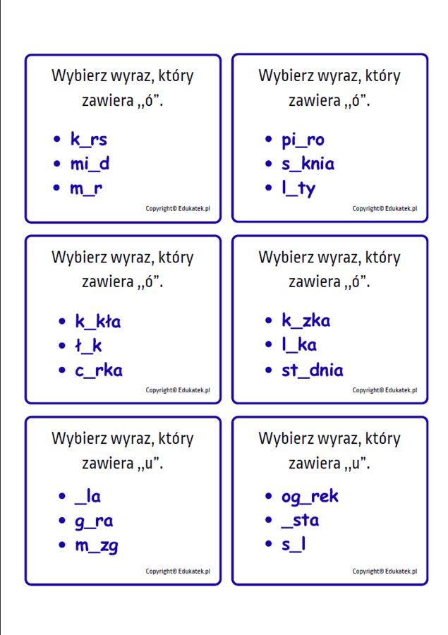 Gra ortograficzna „Wędrujący ziemniak”
