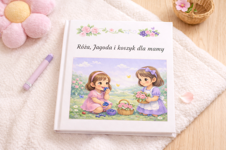 Róża, Jagoda i koszyk dla mamy – opowiadanie obrazkowe