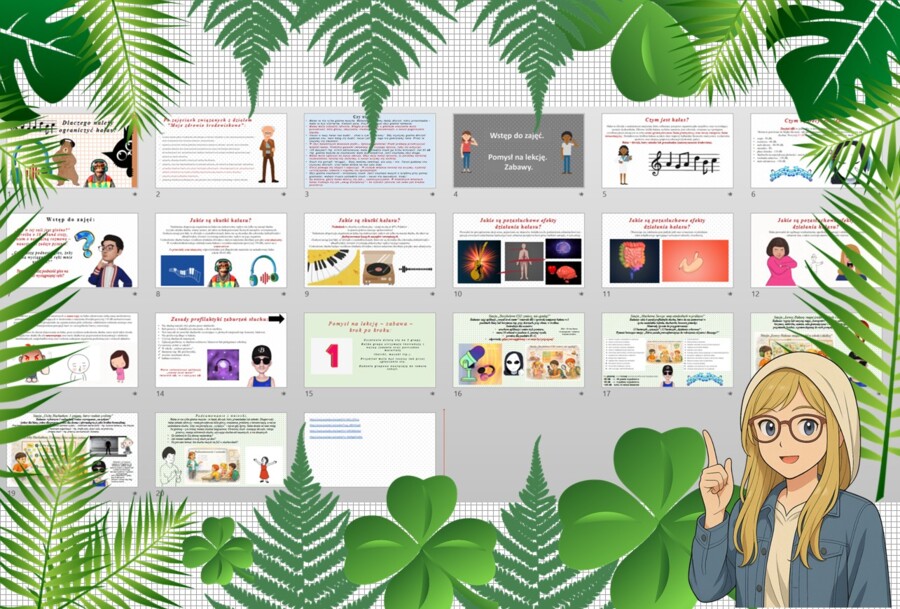 Prezentacja multimedialna w PowerPoint „Dlaczego należy ograniczyć hałas?" Edukacja zdrowotna. Klasa 5. Dział „Moje zdrowie środowiskowe".