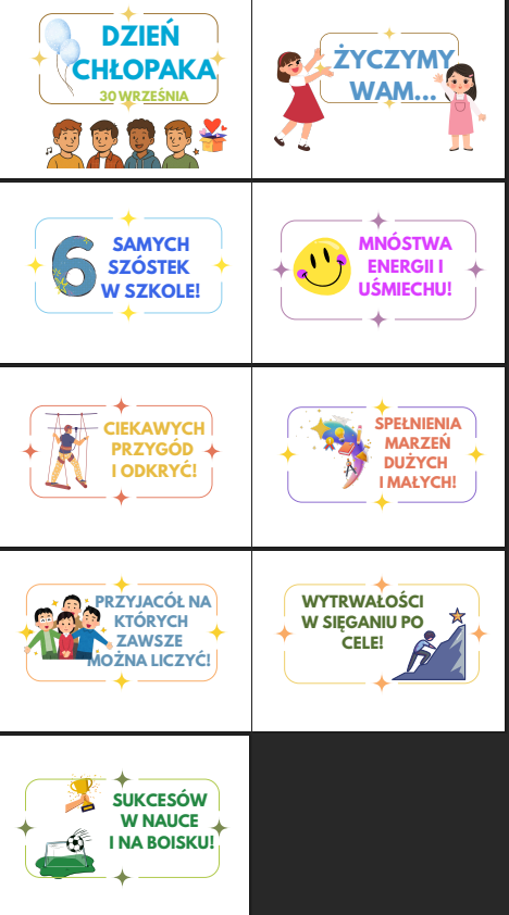 Dzień Chłopaka - gazetka