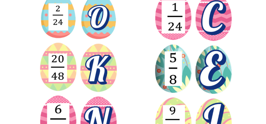 Zadania  „Pisanki z ułamkami”