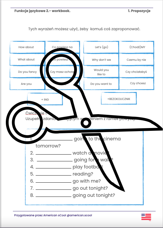 ANGIELSKI- PROPOZYCJE kl 7/8