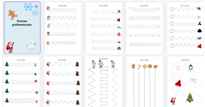 Zimowa grafomotoryka