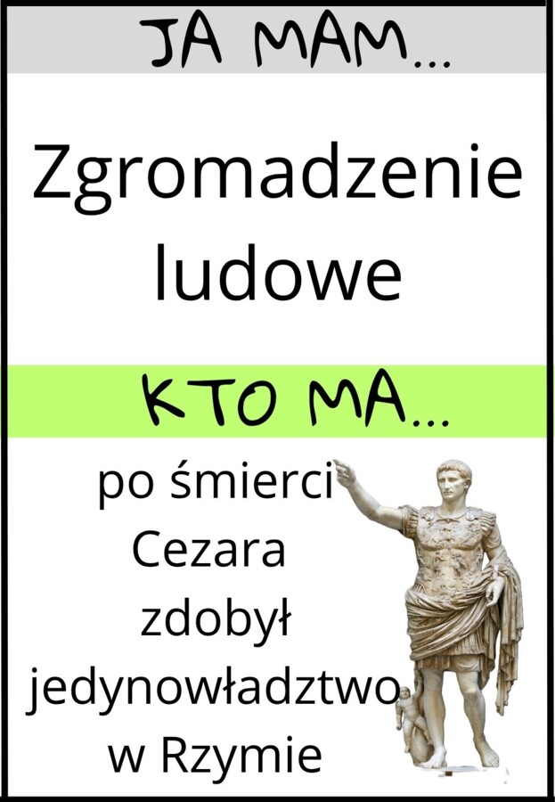Gra Ja mam, kto ma - Starożytny Rzym