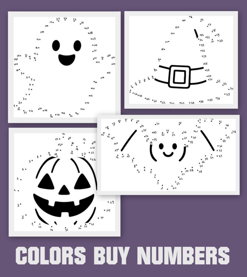 Karty pracy i aktywności na HALLOWEEN - pdf plus jpg! a4 do druku