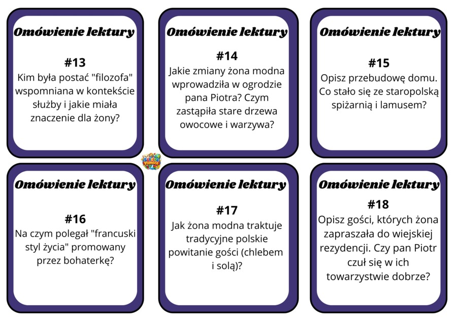 Żona modna - karty z pytaniami