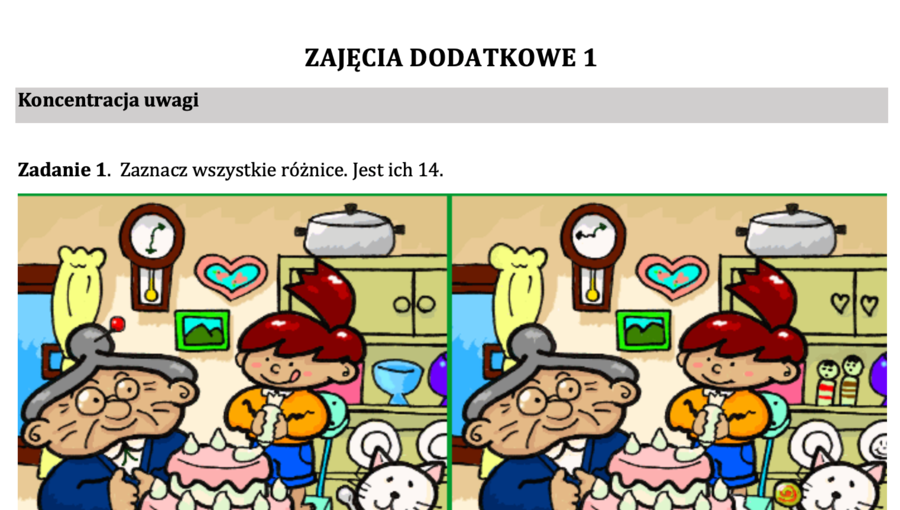 Zajęcia wyrównawcze z języka polskiego - zestaw zadań