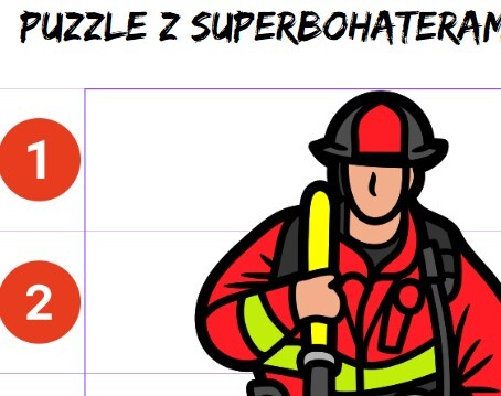 Puzzle - praca strażaka - Dzień Strażaka