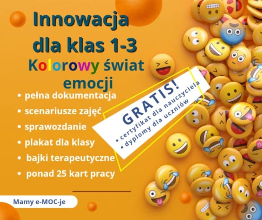INNOWACJA DLA KL. 1-3 KOLOROWY ŚWIAT EMOCJI
