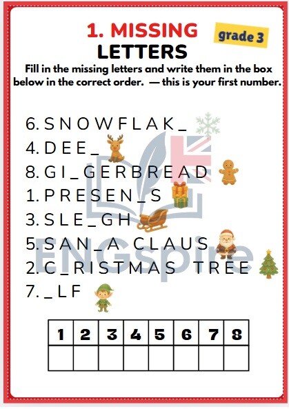 CHRISTMAS ESCAPE ROOM DLA KLAS 1-3