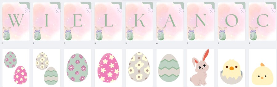 WIELKANOC- GIRLANDA + JAJKA