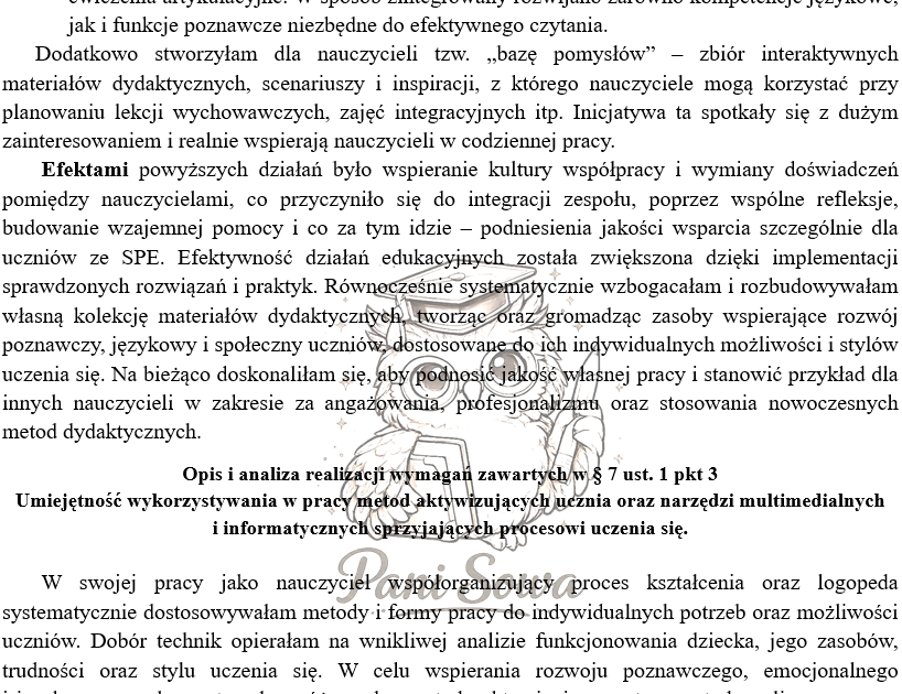 Opis i analiza - awans zawodowy NOWE ZASADY