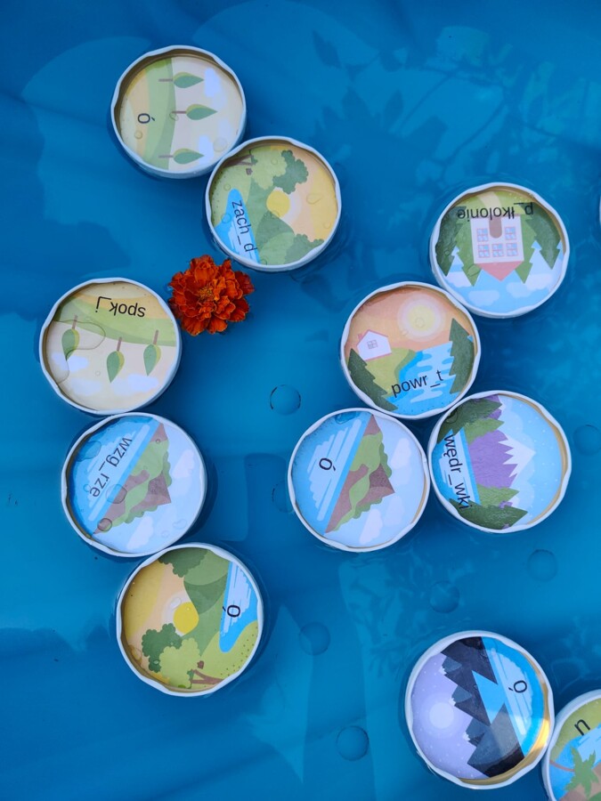 Memory ortografia "ó", "u" - wakacje