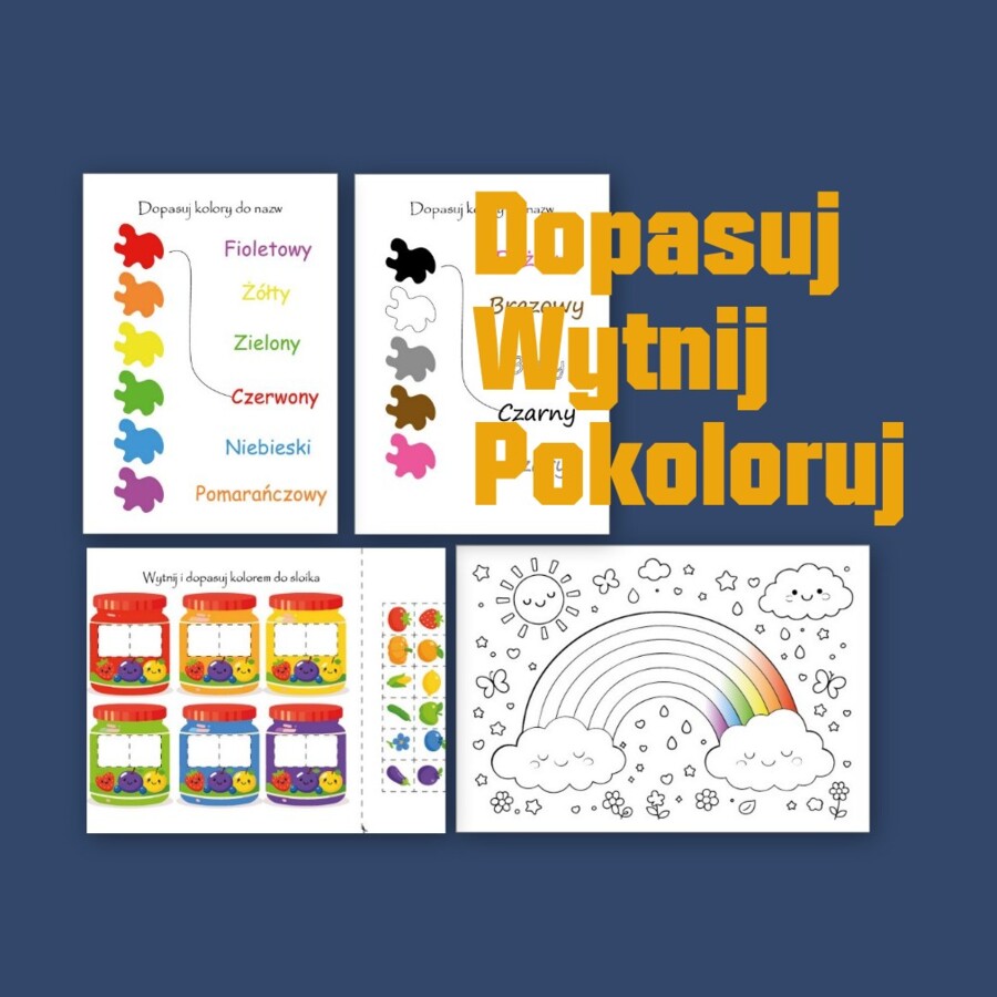 Karty Pracy Kolory – Materiały do Druku dla Przedszkola