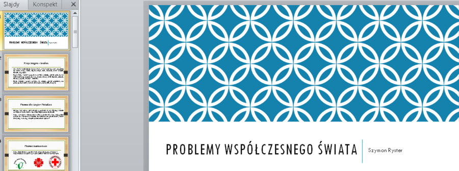 Prezentacja - Problemy współczesnego świata
