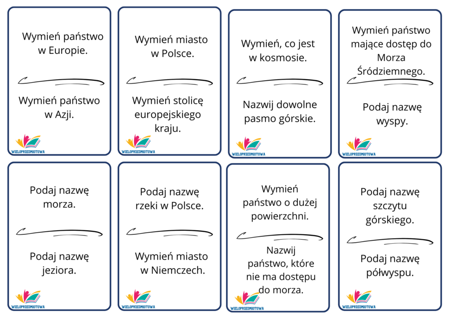 Gra ROZGRZANA MAPA - GEOGRAFIA OGÓLNA