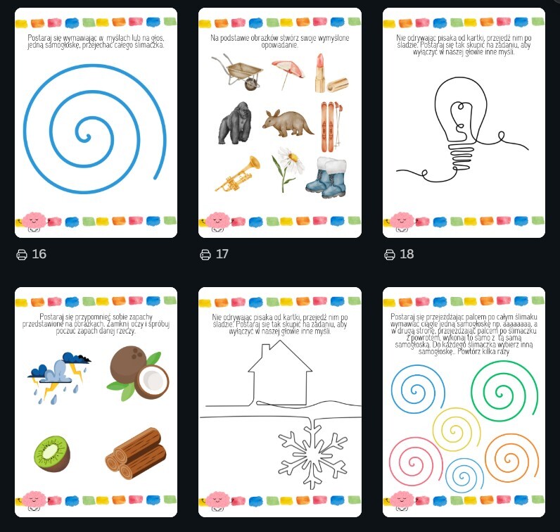 Karty uważności dla dzieci i młodzieży