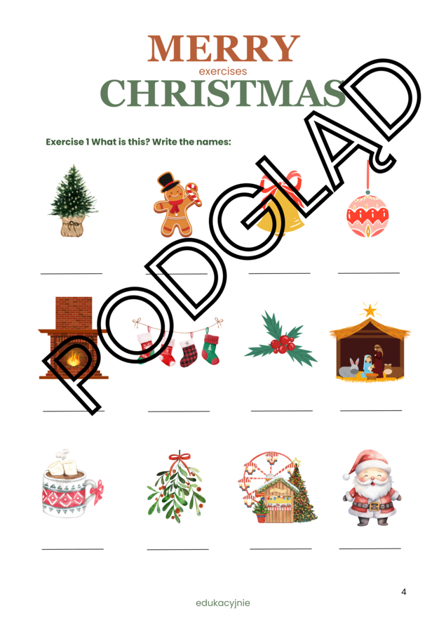 Ćwiczenia świąteczne