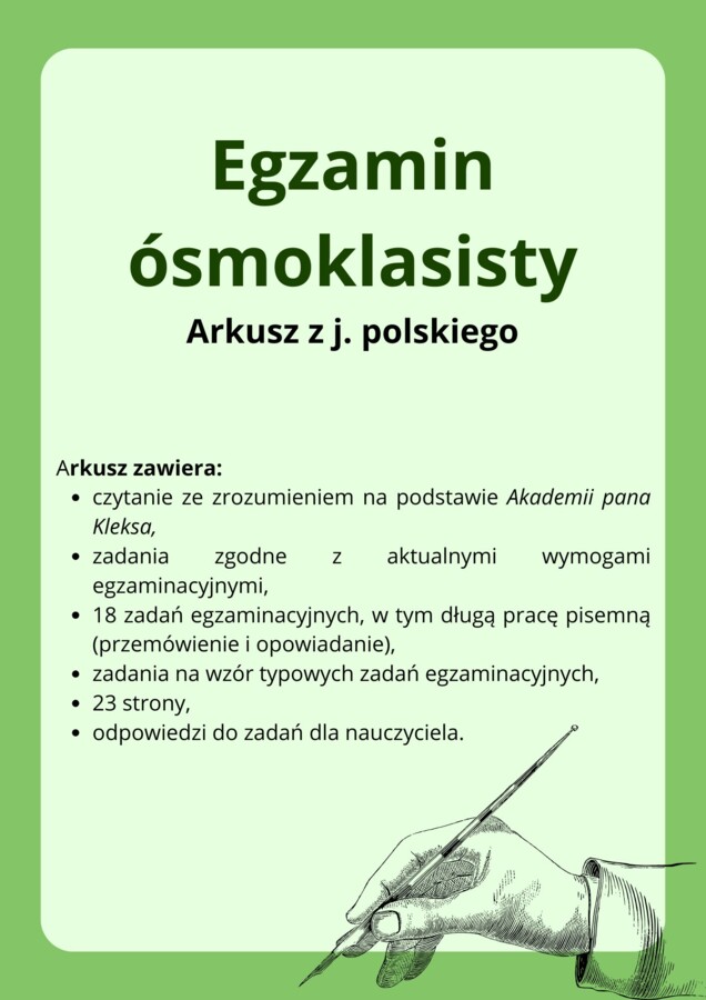 Próbny egzamin ósmoklasisty - Akademia pana Kleksa