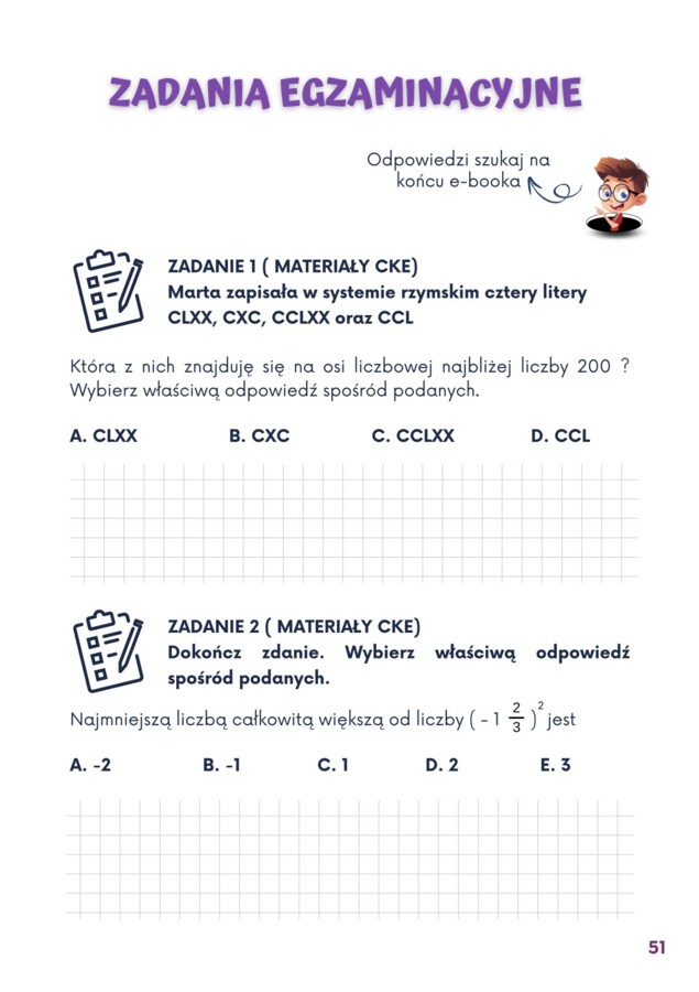 ZADANIA EGZAMINACYJNE I WZORY DO EGZAMINU z Matixem do E8