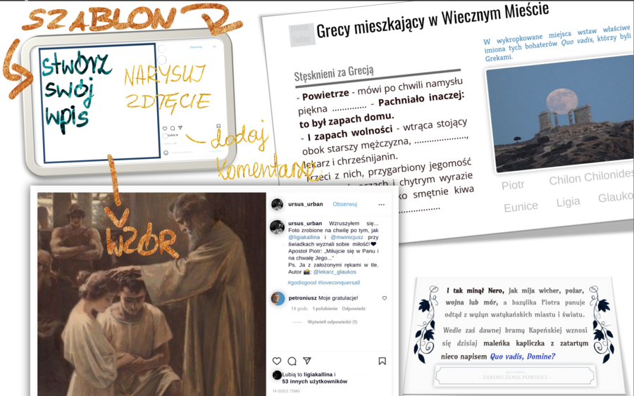 Quo vadis - powtórka materiału, zadanie domowe