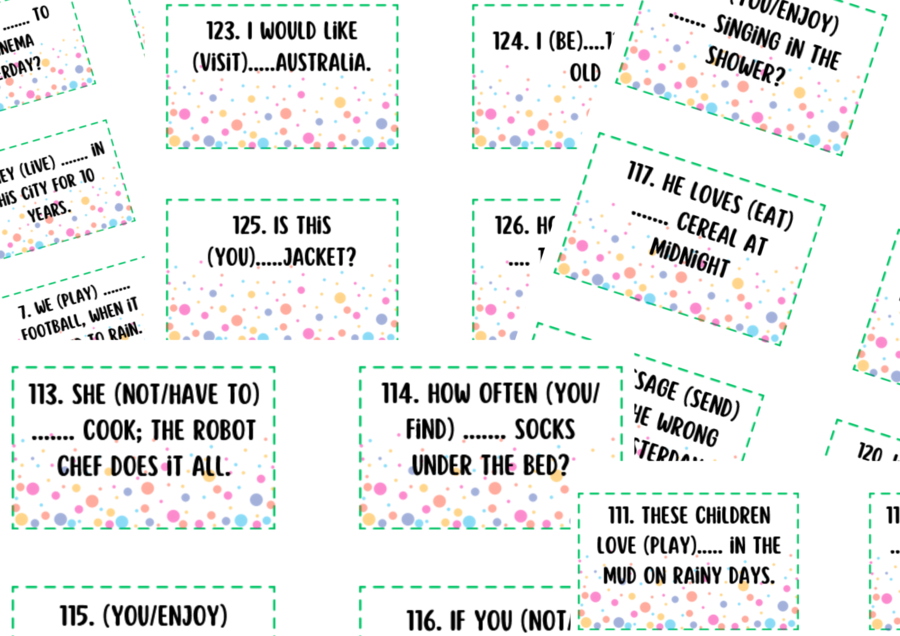 środki językowe, mix, E8