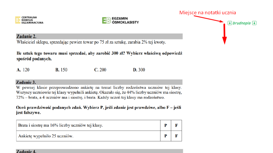 Szybkie powtórki przed egzaminem z matematyki z CKE - karta pracy