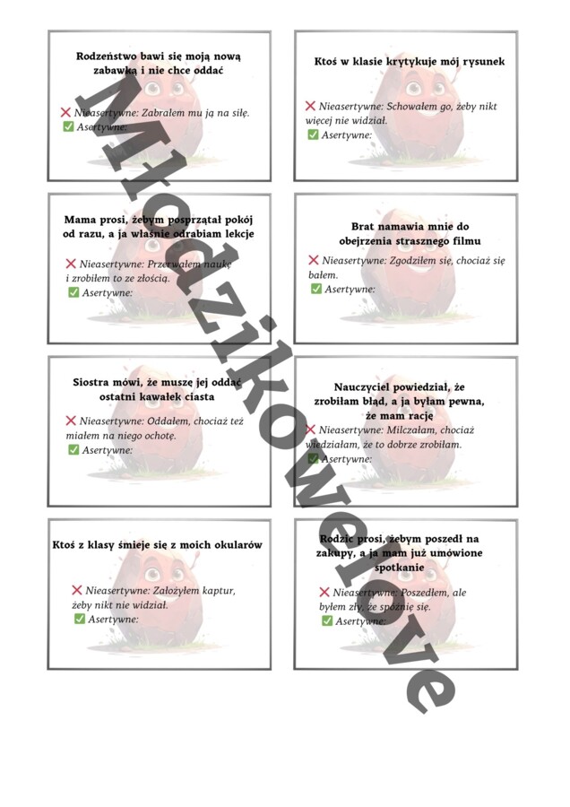 Wzgórze odwagi- asertywność i uważność