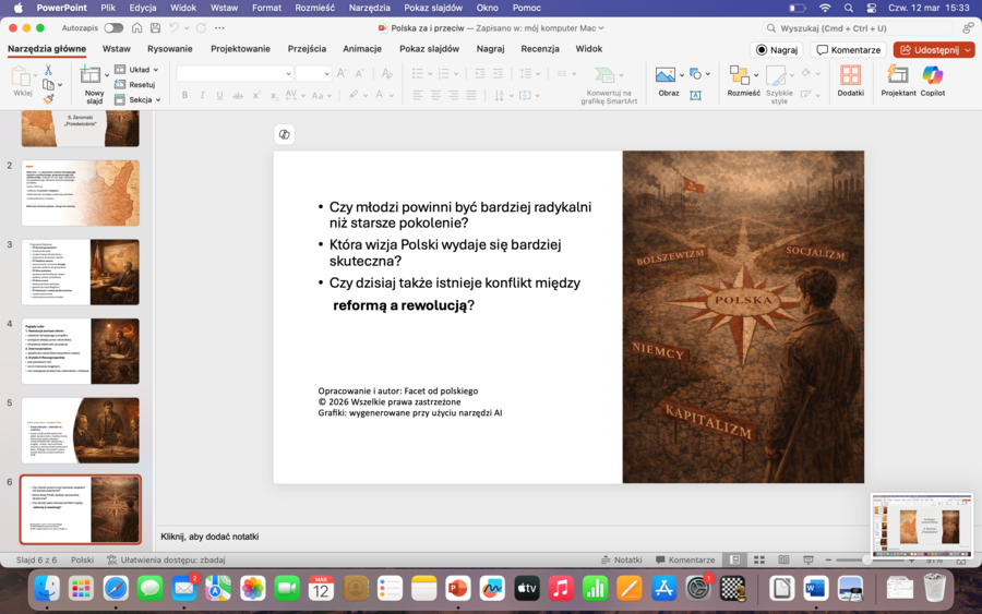 Polska za i przeciw w "Przedwiośniu"