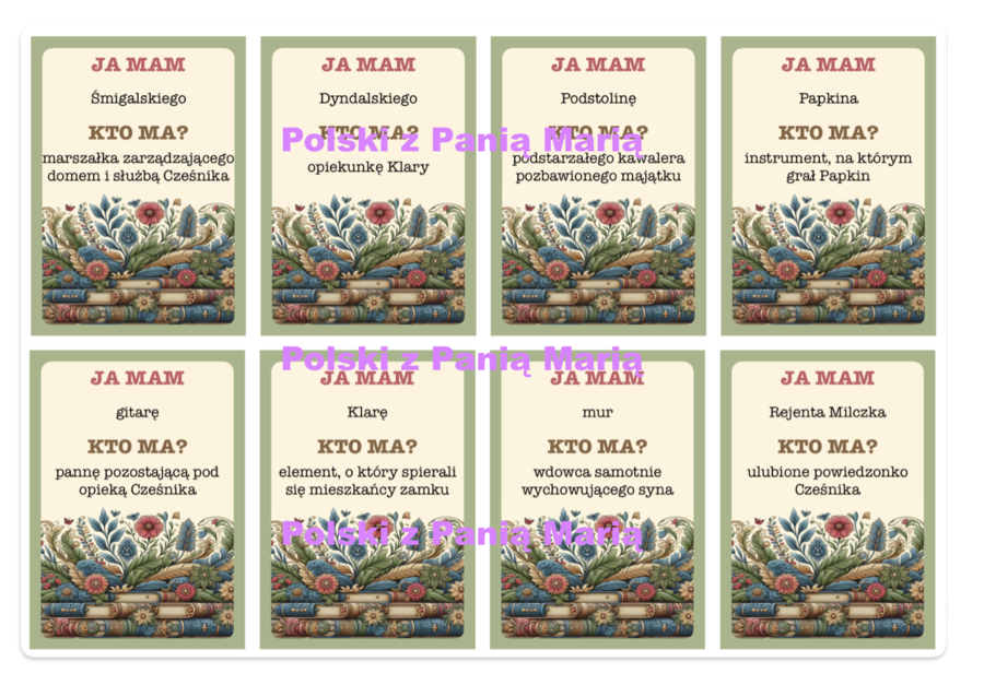 Zemsta - pakiet lekturowy