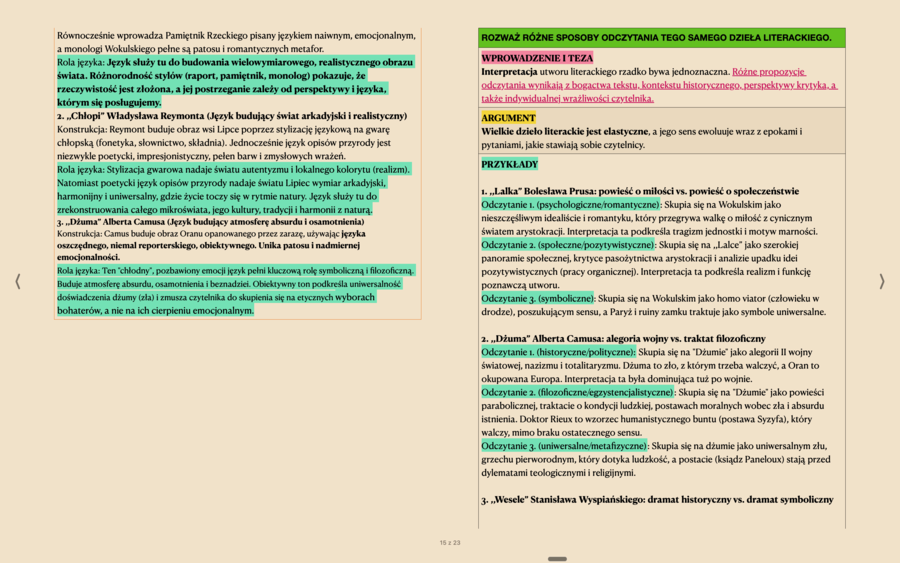 Opracowanie wszystkich pojęć do matury z języka polskiego. Podstawa i rozszerzenie. Część 1.