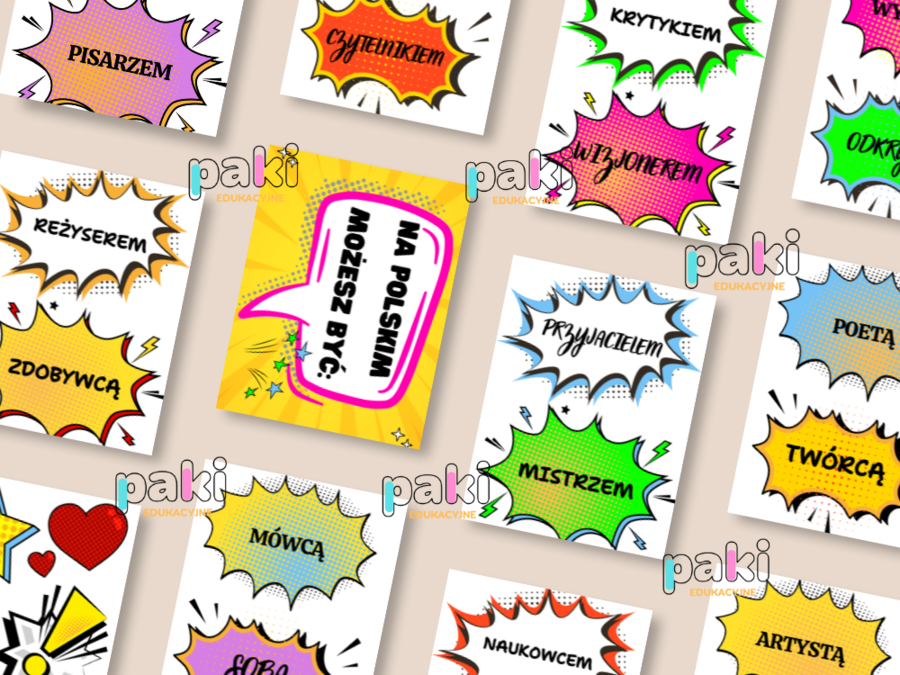 Dekoracja na drzwi sali – pracowni polonistycznej, GAZETKA NA polskim możesz być… // rozpoczęcie roku