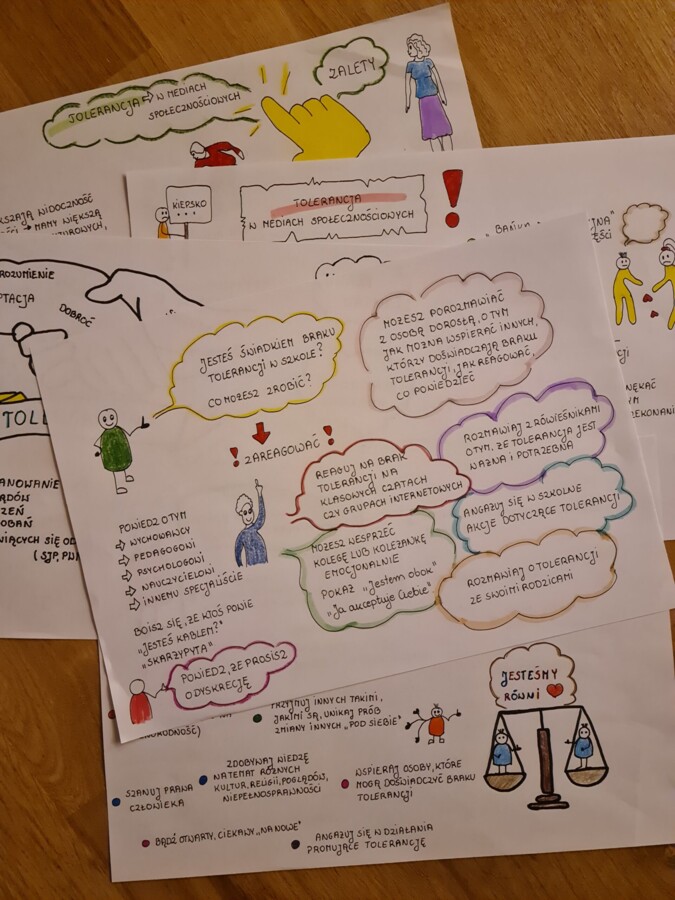 Tolerancja. Gazetka ścienna. Materiały na zajęcia.