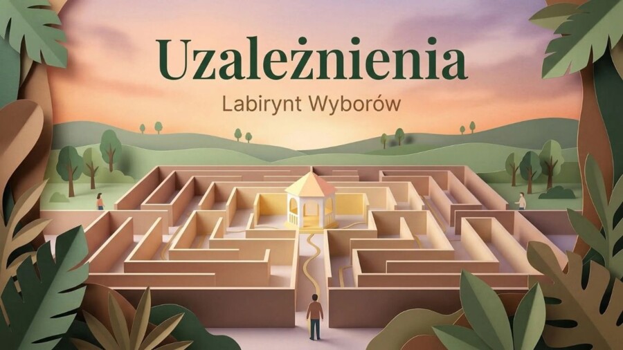 Uzależnienia – Labirynt Wyborów (gazetka szkolna / prezentacja)