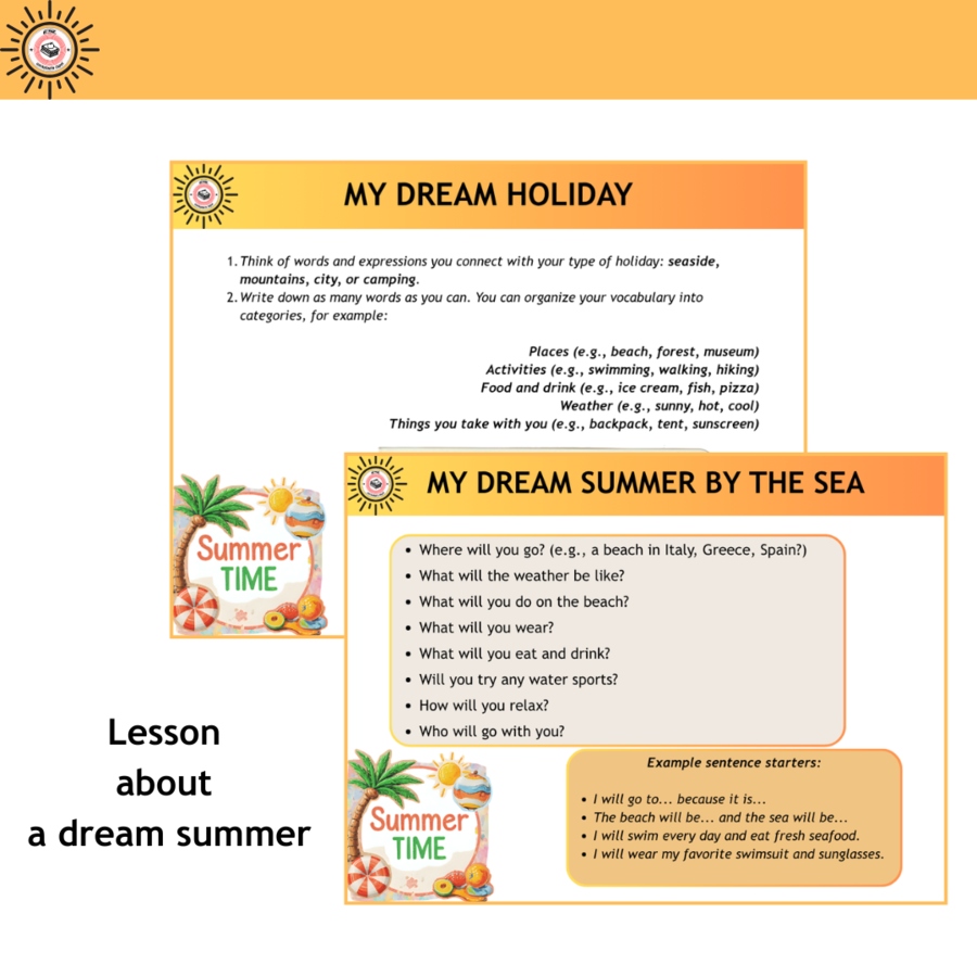 My dream summer - propozycja na ostatnie zajęcia przed wakacjami