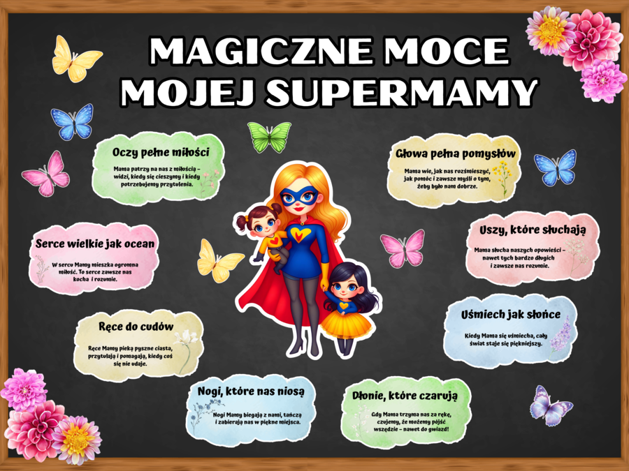 DZIEŃ MAMY - zestaw materiałów - MAGICZNE MOCE MOJEJ SUPERMAMY