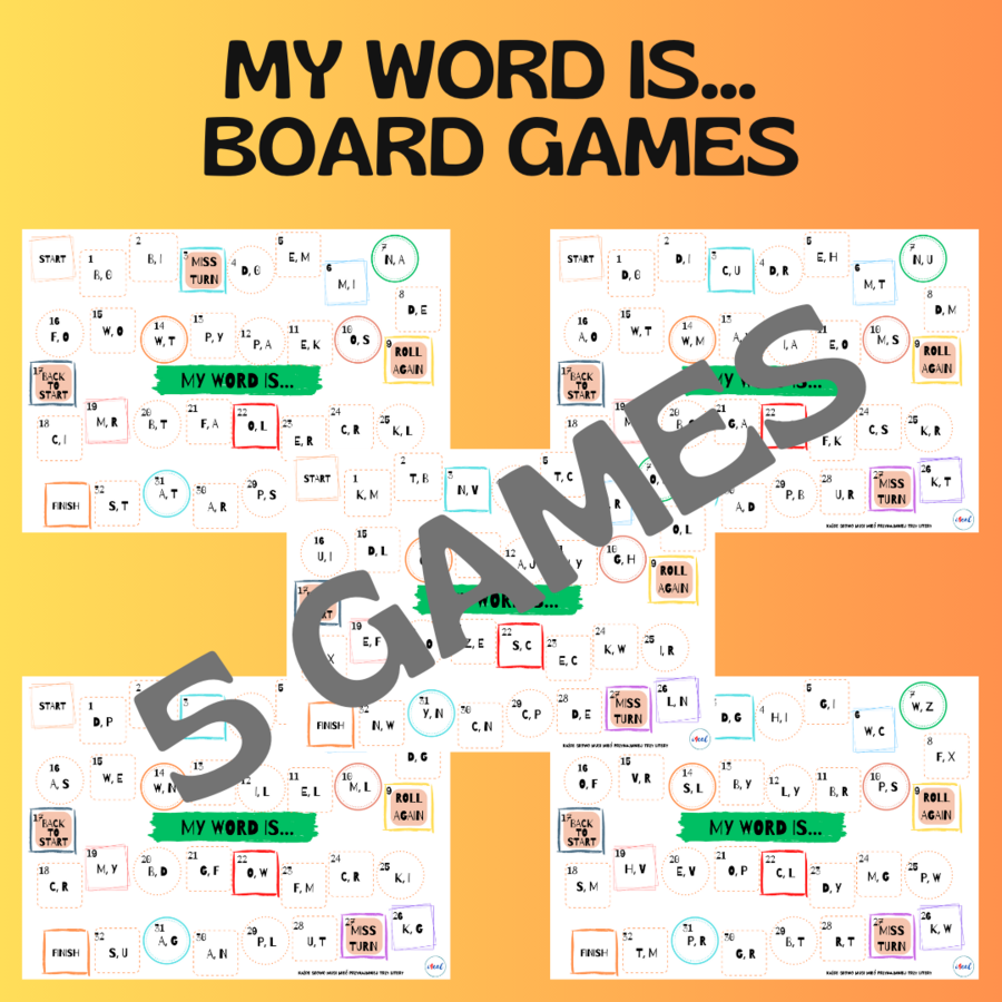 MY WORD IS… BOARD GAMES