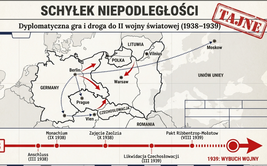 Schyłek Niepodległości - prezentacja+karta pracy