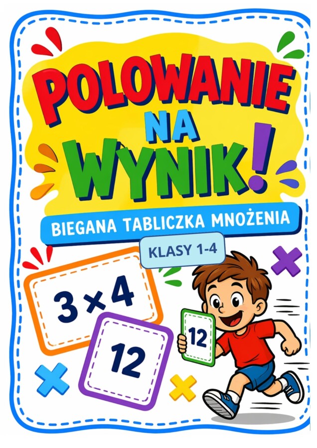 Biegana tabliczka mnożenia dla klas 1-4