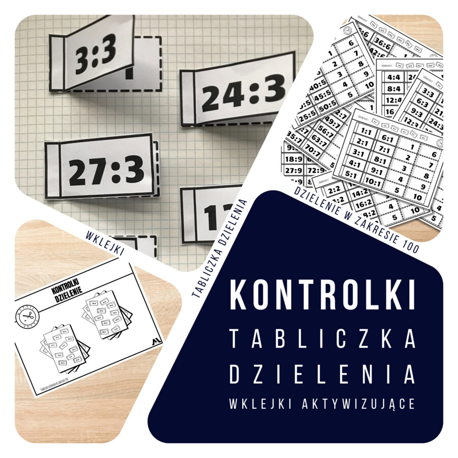 Kontrolki - tabliczka dzielenia