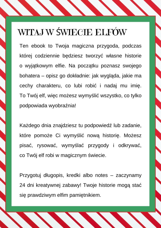 Zimowy pamiętnik - Twoje przygody z elfem