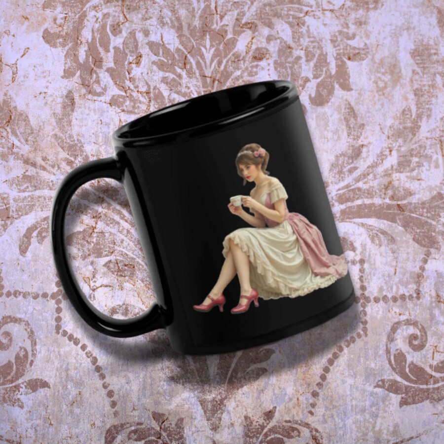 Zestaw obrazów wiktoriańskich kobiet SVG, PDF, PNG, EPS JPG.