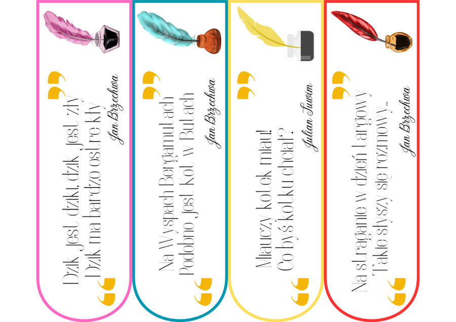 Zakładki "Światowy Dzień Poezji"