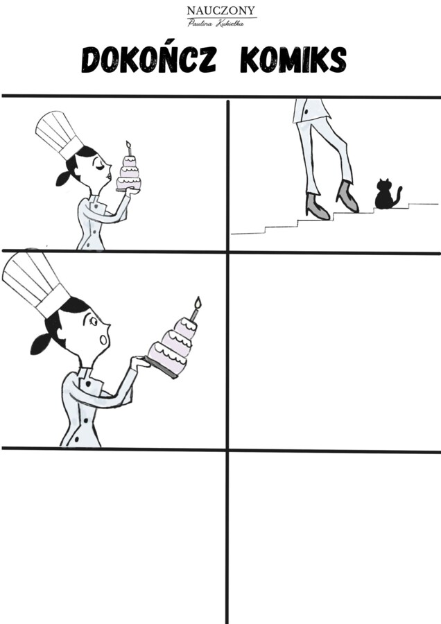 „Dokończ komiks” 30 zadań dla dzieci i młodzieży