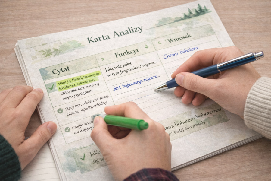 Las jako bohater literacki