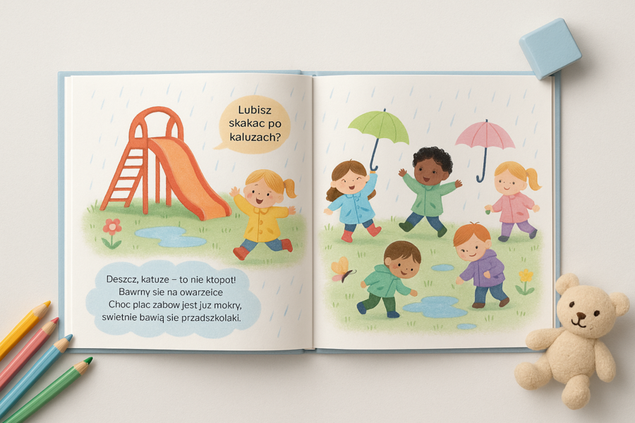 Deszczowy dzień w przedszkolu